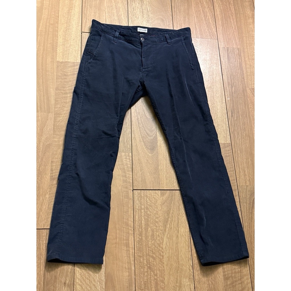 Men's Dockers Corduroy Slim Tapered Pants Navy Blue Size 34x30